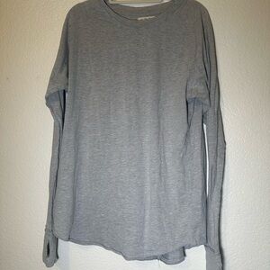 We The Free Heather Gray Long Sleeve Tee